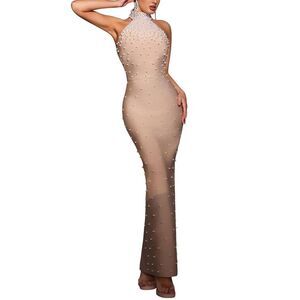 Amina Glam Womens  Maxi Dress